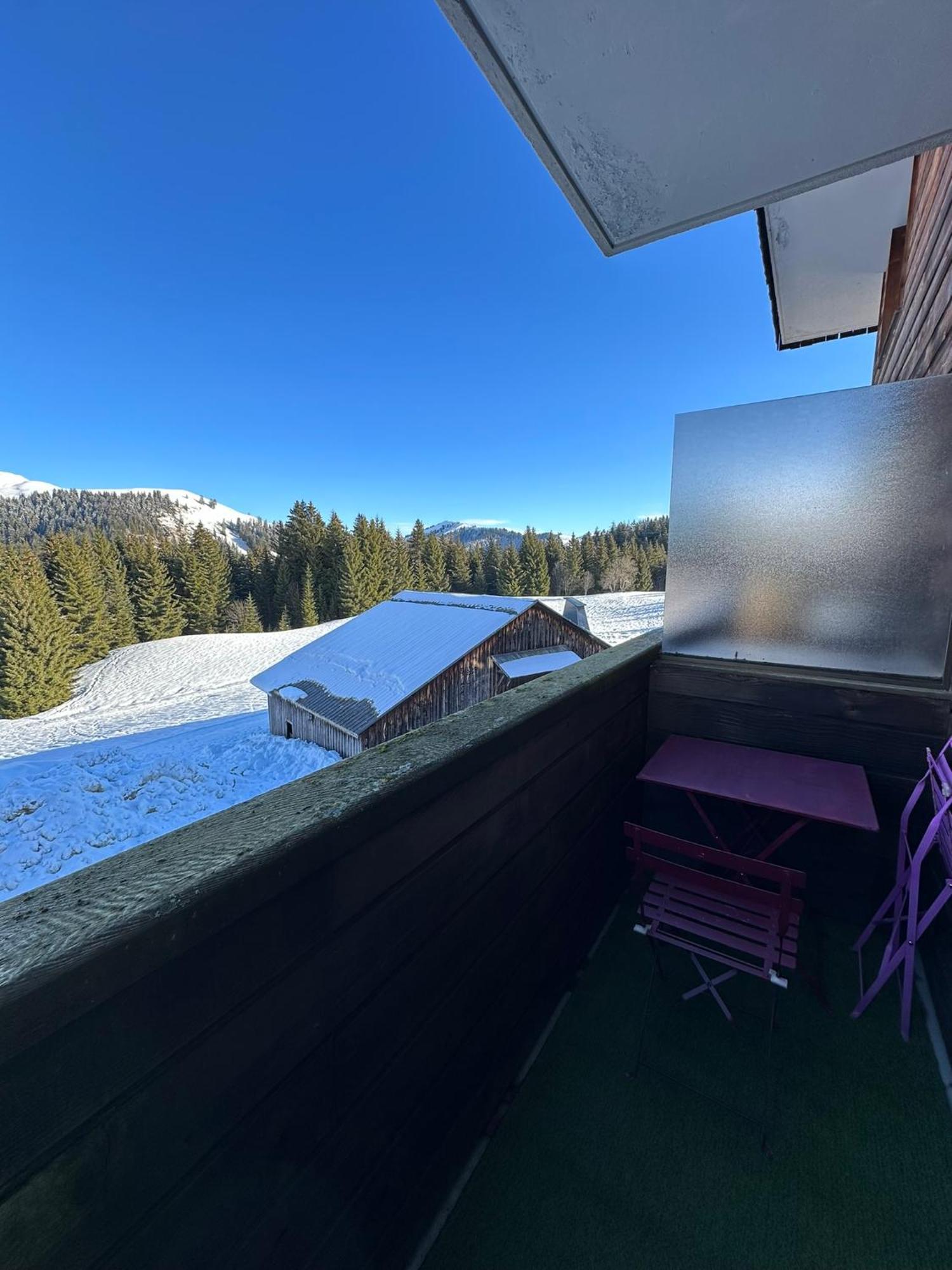 Studio Au Coeur Du Praz-De-Lys - Les Pralyssimes Praz de Lys Exteriör bild